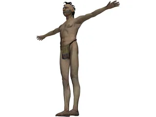 Tribesman 3D Model preview