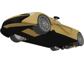 McLaren P1 (2014) 3D Model preview