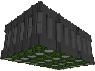 Lithium Battery 18650 type 3D Model preview