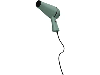 Hairdryer 3D Model preview