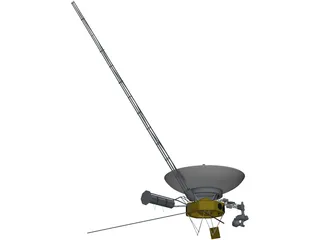 Voyager Probe 3D Model preview