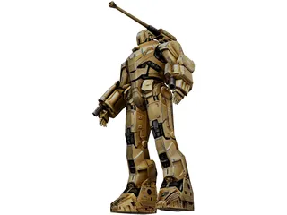 Ironman Hammer Drone Robot 3D Model preview