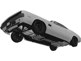 Dodge Challenger TA (1970) 3D Model preview