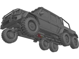 Mercedes-Benz G63 6x6 AMG 3D Model preview