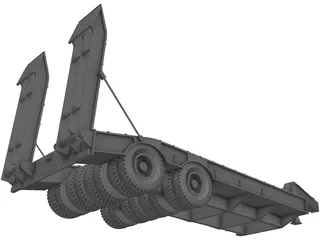 Kraz Trailer 3D Model preview