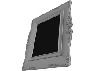 Classic Photo Frame 3D Model preview