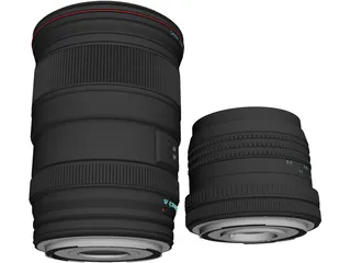 Canon Lenses 3D Model preview