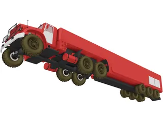 Kraz-6443 3D Model preview