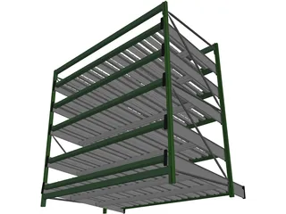 Dinamic Shelves for Picking Lines 3D Model preview
