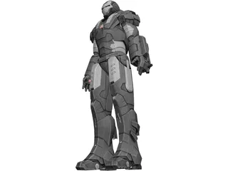 Iron Man War Machine 3D Model preview