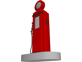 Gas Pump 3D Model preview