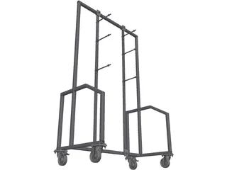 Fixture Shelve Rack 3D Model preview