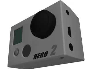 GoPro HD Hero 2 3D Model preview