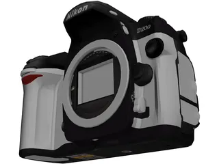 Nikon D200 3D Model preview