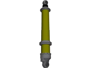 Ohlins Shock 3D Model preview