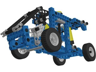 Lego Car 3D Model preview