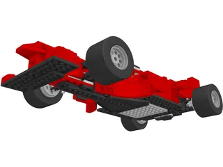Lego F1 Car 3D Model preview