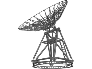 Satellite Dish 3D Model preview