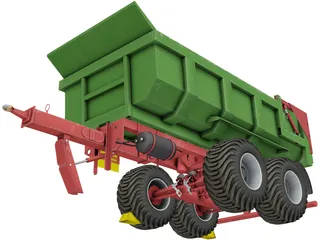 Hilken Trailer HI2250SMK 3D Model preview