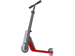 Childs Folding Scooter 3D Model preview