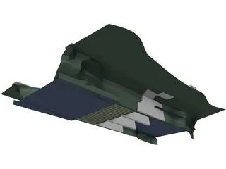Large Scale Dam 3D Model preview