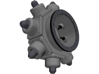 Turning Center Turret 3D Model preview