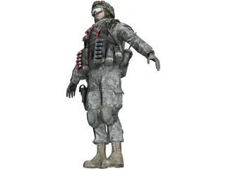 Soldier 3D Model preview