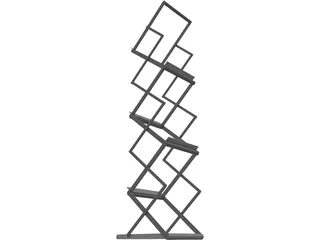 Foldable Brochure Holder 3D Model preview