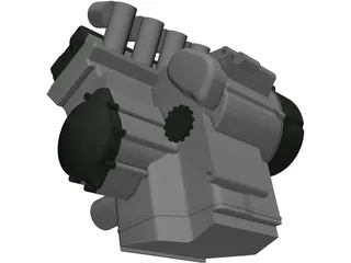 Yamaha R1 5JJ Engine 3D Model preview