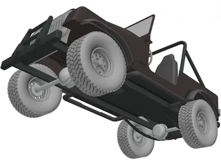Jeep Wrangler CJ7 (1978) 3D Model preview