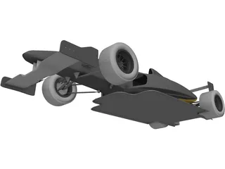 Formula 2000 Racing Car 3D Model preview