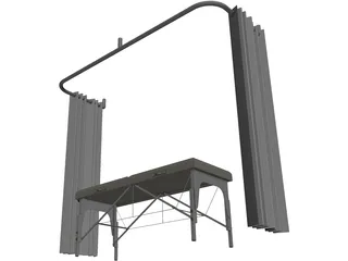 Massage Table 3D Model preview