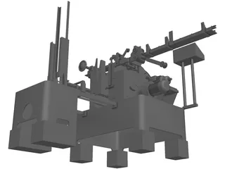 Sandwich End Cutting Tool 3D Model preview