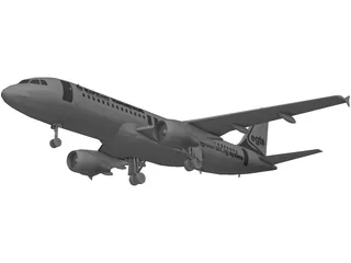 Airbus A380 3D Model preview