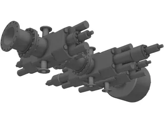 Blowout Preventer Stack 3D Model preview