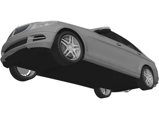 Mercedes-Benz C-Class (2012) 3D Model preview