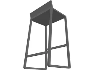 Bar Stool Joe 3D Model preview