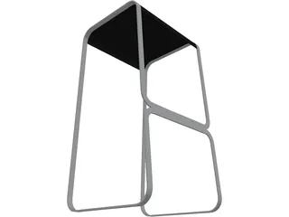 Bar Stool Continuum 3D Model preview