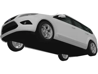 Ford Focus Station Wagon (2008) 3D Model preview