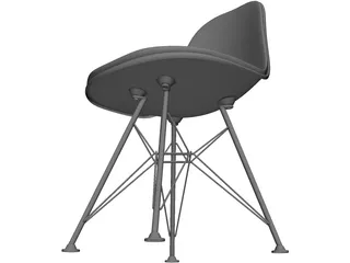 Plastic Side Chair 3D Model preview