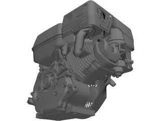 Honda GX240-270 Engine 3D Model preview