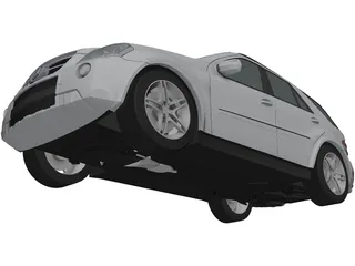Mercedes-Benz ML63 AMG 3D Model preview