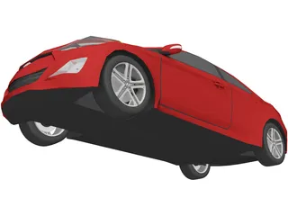 Hyundai Elantra Coupe (2012) 3D Model preview