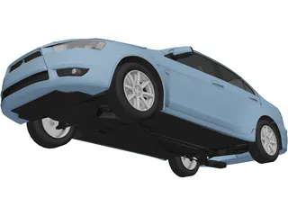 Mitsubishi Lancer ES 3D Model preview