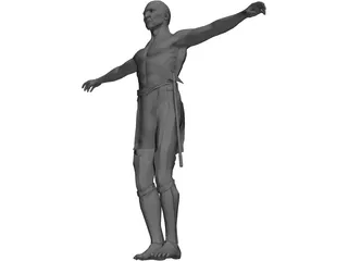 Amerindien 3D Model preview