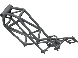Ducati Monster M900 Frame 3D Model preview