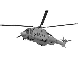 Eurocopter EC225 Super Puma 3D Model preview