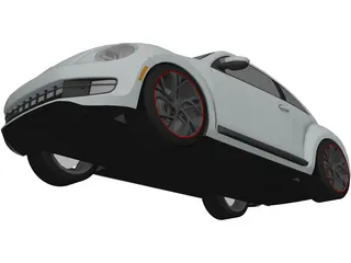 Volkswagen Beetle Turbo (2012) 3D Model preview