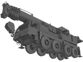 Road Crane 3D Model preview