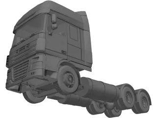 DAF Truck 3D Model preview